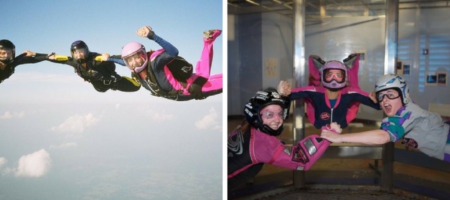 Skydiving Vs. Indoor Skydiving